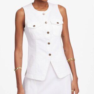 White Denim Madewell Vest